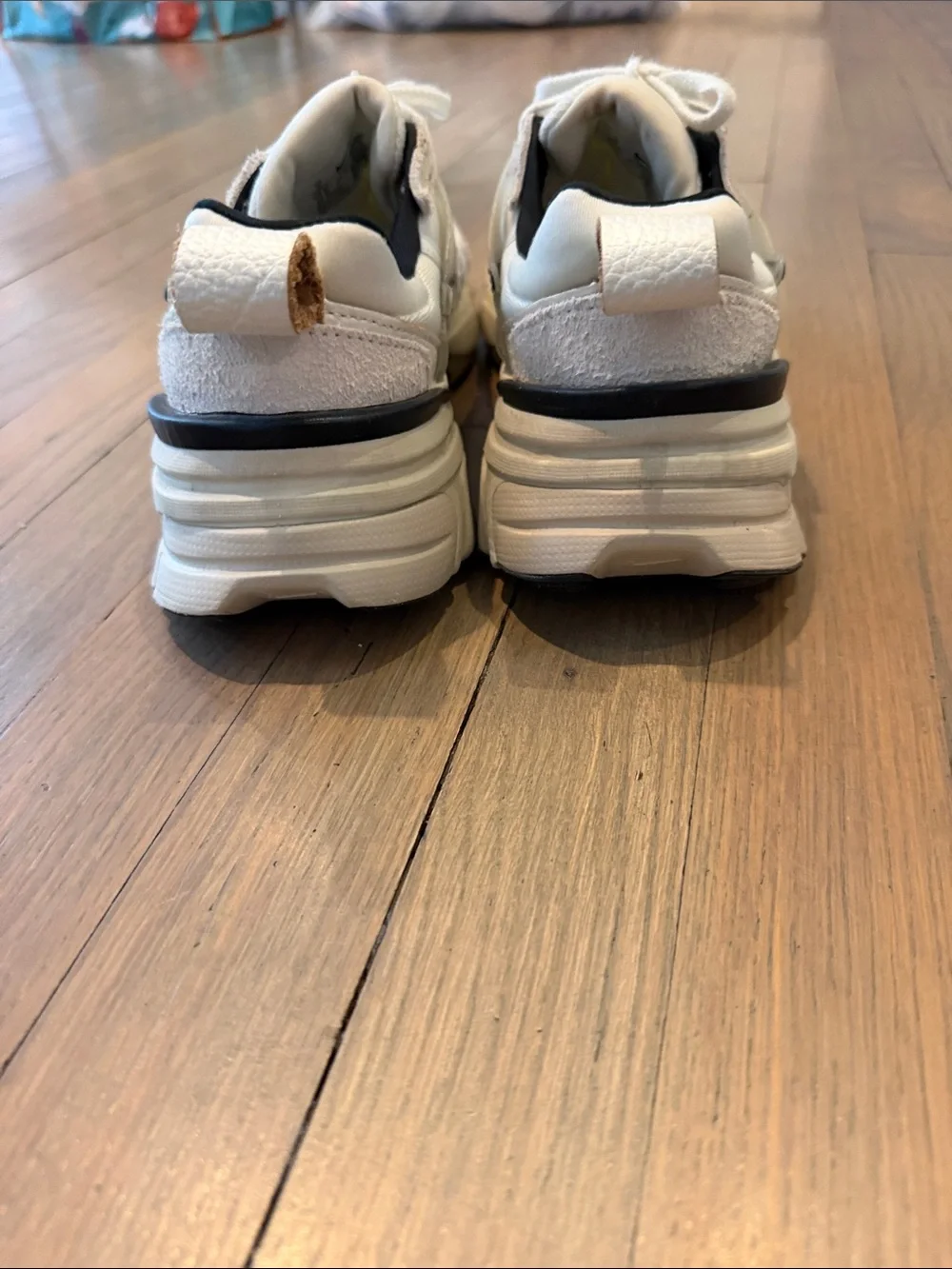 Nike White Black and Tan Women’s Athletic Sneakers
